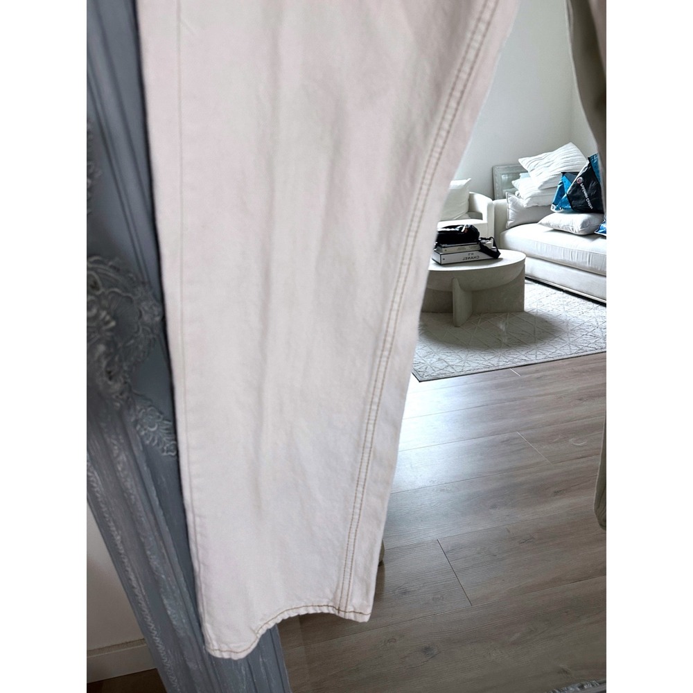 BDG Urban Outfitters Cowboy Jean Off White High Rise Straight Leg Denim 26 - Picture 6 of 11